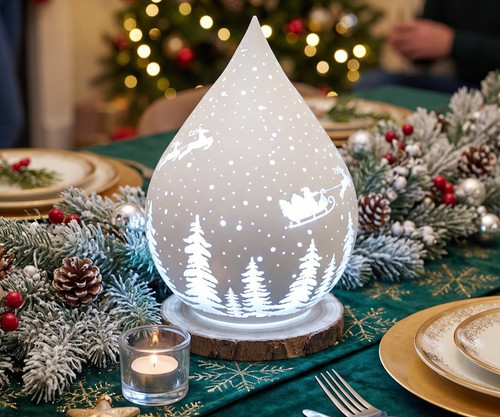 Weihnachtsdekoration glas led - glas,