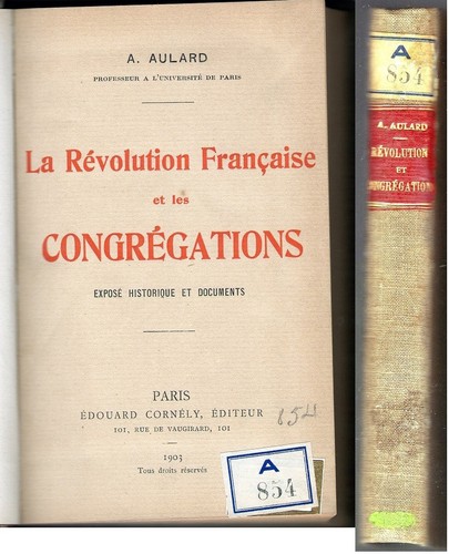 Revolution aulard la - aulard,