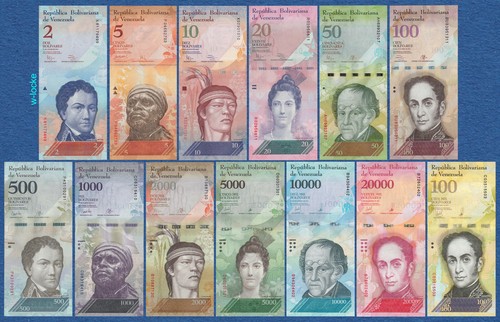 Venezuela set banknoten 2 - set, 13
