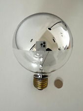 Glühbirne „GLOBE“/ E27/ 60 Watt/ silber Kopfspiegellampe/Vintage/dimmbar