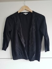 Weste Schwarz Spitze XS