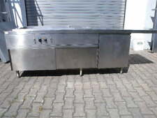 EMMEPI Arbeitsschrank mit Heißwasserboiler Edelstahl ca. 285 cm