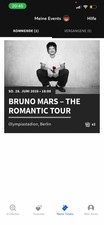 Bruno Mars Konzertkarten 2x