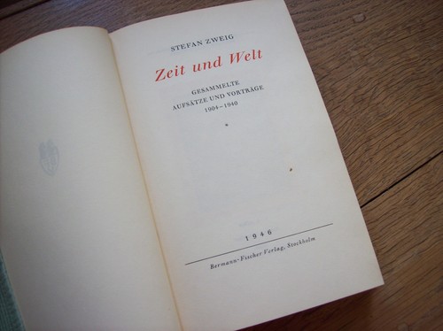 Stefan zweig zeit und welt - zweig,