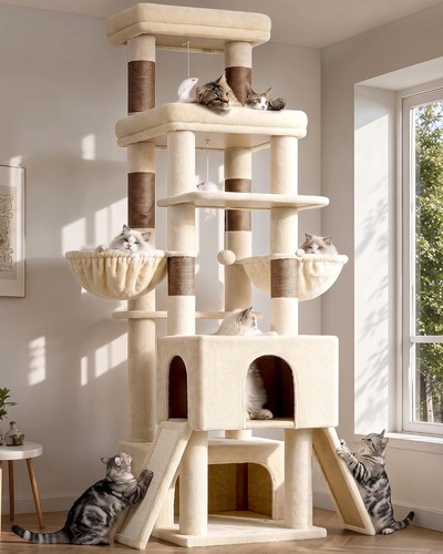 Kratzbaum xxl beige stabil 200 - xxl,