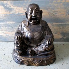 HAPPY BUDDHA Figur bronze 40