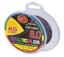 WFT KG 8.0 multicolor / 8 fach geflochtene Angelschnur /300-600-3000m
