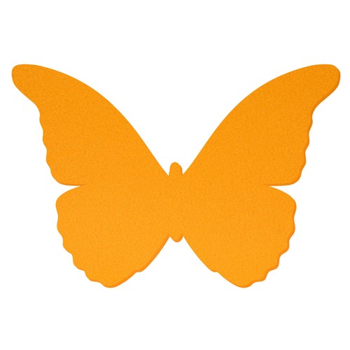 Gelber filz schmetterling - filz,