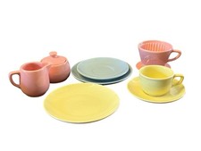 Melitta Puppenservice 8tlg Kinderservice Kindergeschirr Porzellan Pastell 54713