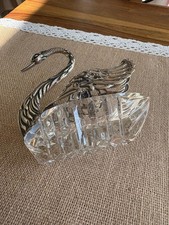 Antike große Saliere Schwan