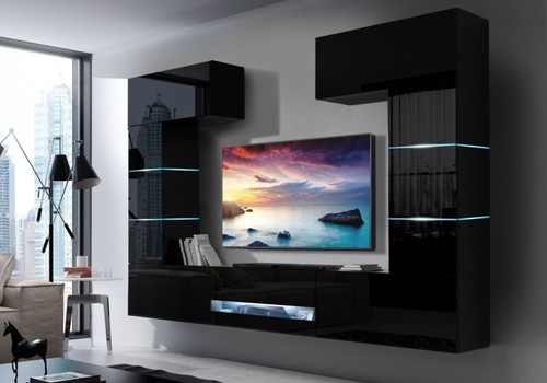 Moderne wohnwand schrankwand - moderne,