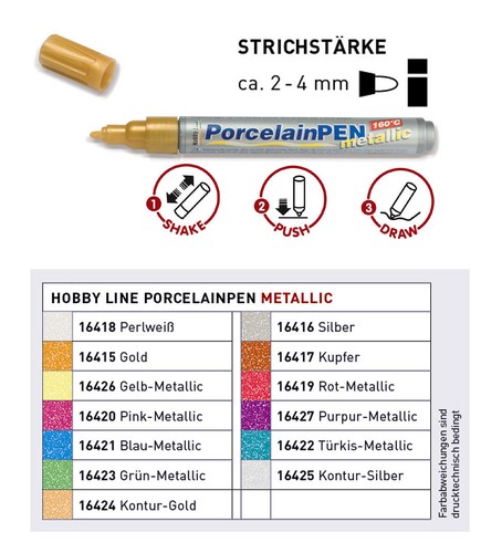 Porzellanmaler metallic