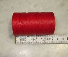 100 m Forellfaden # 7 Zwirn Sattlerzwirn Hand & Maschinenzwirn gewachst rot