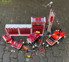 Playmobil * Feuerwehr-Station / Feuerwache * Leiter-Wagen Unimog * Licht & Sound