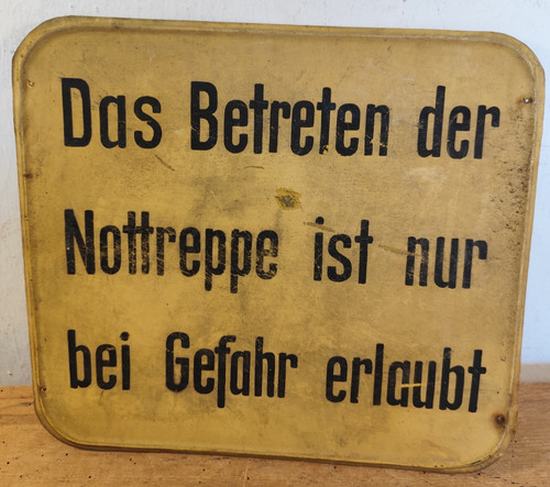 Blechschild warnschild - blechschild,