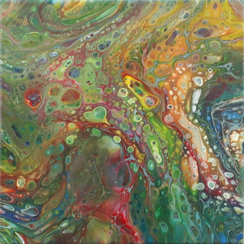 Original acrylbild fluid - acrylbild,