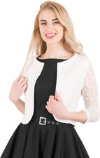 Damen Offen Cropped Jacke