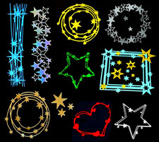 "Sterne- Zauber" Weihnachten, Bordüre, Kreis/ Kranz, Stanzschablone/ Cutting