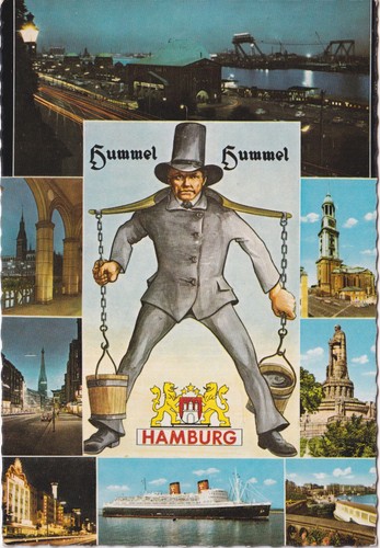 Alte postkarte hummel - postkarte,