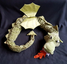 IKEA Kuscheltier DRACHE MINNEN DRAKE  mit FLÜGELN grün 190cm TOP NEUwertig
