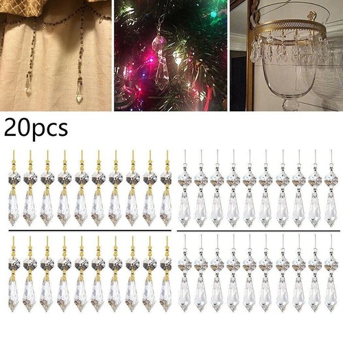 20x klar glas kristall lampe - 20x,