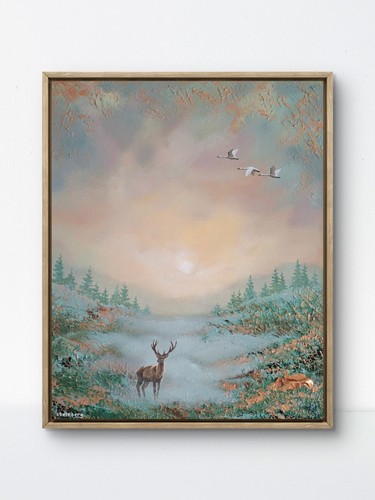 Acrylbild abstrakt mit - acrylbild,