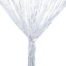Fadenvorhang glitzer weiss - fadenvorhang,