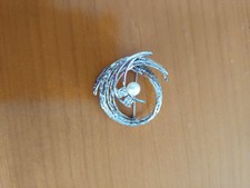 Weißgoldbrosche 585 mit