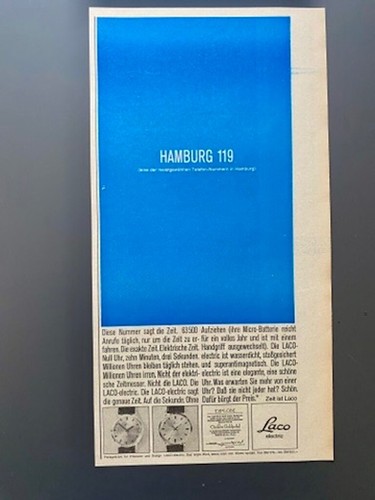 Laco electric hamburg 1966 - hamburg,