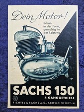 Sachs Motor, Sachs 150 4-Gang,  originale Werbung aus 1951