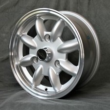 13 Zoll Felgen Minilite 5,5x13" 3x130 ET25 67,5 Silber Renault R4 R5 R6