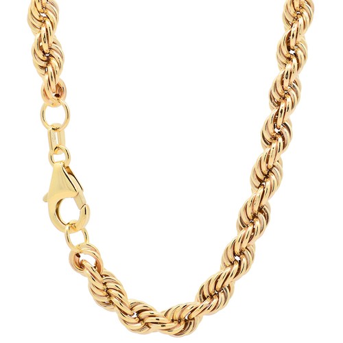 Goldkette kordelkette hohl - goldkette,
