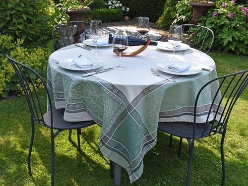 Tischdecke jacquard baumwolle - tischdecke,
