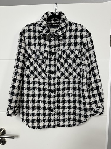 Hemdjacke jacket schwarz weiß - hemdjacke,