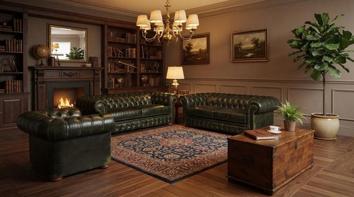 Zwei dreisitzer chesterfield - zwei,