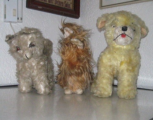 Konvolut alte stofftiere mit - konvolut, 3