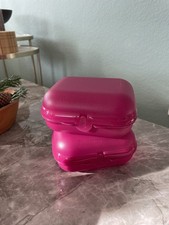 Tupperware Gr 2 Lunchbox Brotdose Mini Maxi Twin 13,5x11 Cm Lila