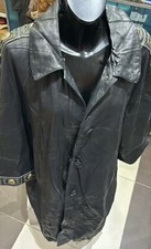 Anna Prandina Jacke aus Echtem Leder Gebraucht Frau Schwarz Gr. 44 LLD27