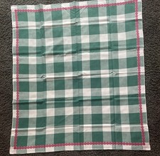 Tischdecke grün/weiß kariert 1,42 x 1,27 cm Küchentischdecke Landhausstil
