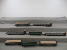 Märklin/Roco H0 Rungenwagen u.a. Güterwagen der DB Set 8-teilig ohne OVP EU67
