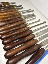 Drechsel Crown Tools Sheffield England Drechseleisen Set 18-teilig gebraucht 