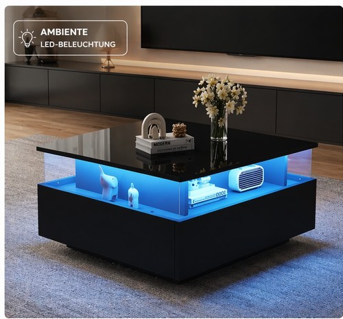 Led couchtisch mit - couchtisch, stauraum