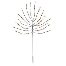 Lichterbaum Deko-Baum Leuchtbaum 80 LED warm-weiß 110 cm hoch Batterien Timer