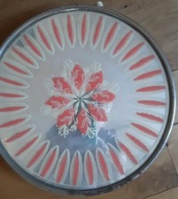 Drehbare Tortenplatte Kuchenteller Vintage, Rostflecken, zur DEKO