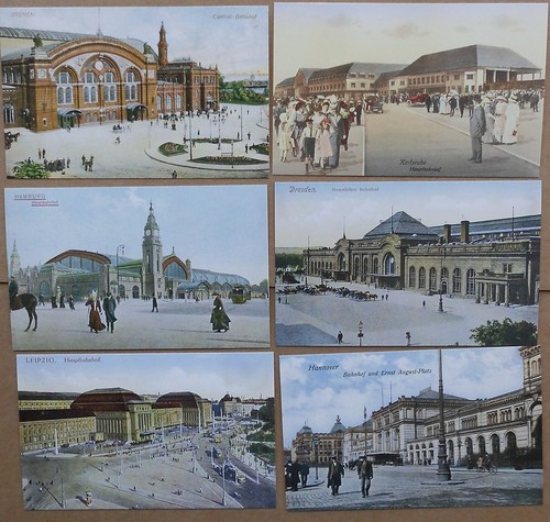 1920 postkarten bahnhof - 6,