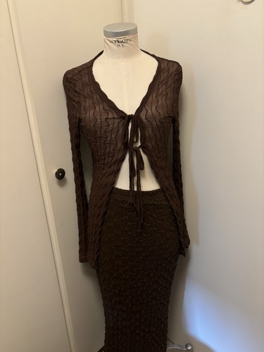 Set maxirock kleid mit jacke - set,