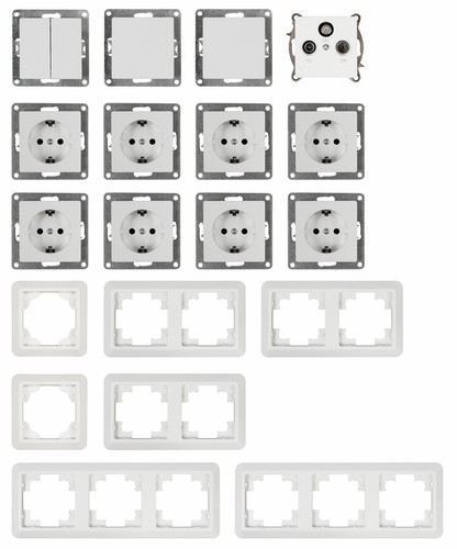 Schalter und steckdosen set - schalter,