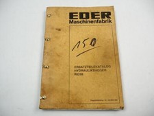 Eder R 825 B Hydraulikbagger Kettenbagger Ersatzteilliste Ersatzteilkatalog ca. 