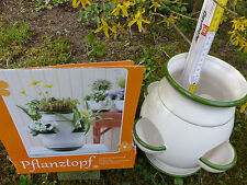 Dekoration, Pflanztopf, Pflanzkübel, Keramiktopf glasiert und handbemalt