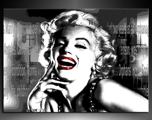 Bild auf leinwand marilyn - leinwand,